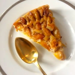 Apricot tart and Louis Roederer Carte Blanche