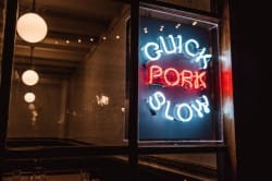 Pigging out - literally - at Blackfoot, Exmouth Market