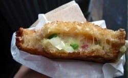 A Caerphilly and leek toastie for St David's Day