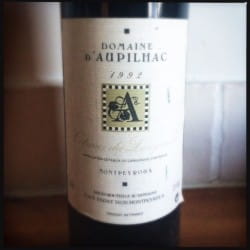 From the cellar: Domaine d’Aupilhac Montpeyroux 1992, Coteaux du Languedoc