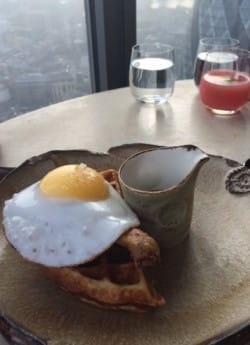 Duck and waffle and saison beer