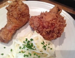 Fried chicken with Kung Fu Girl Columbia Valley Riesling