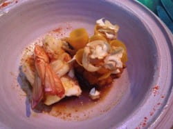Dom Pérignon rosé 2002 and sweet shrimp