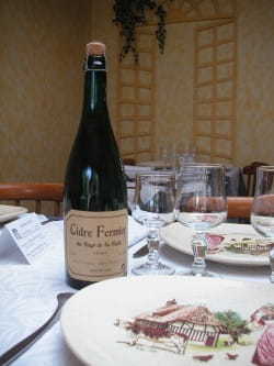 Normandy cider and creamy sauces
