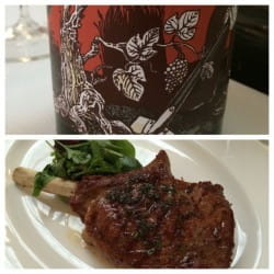 Veal chop with sage and Eben Sadie Sequillo Red