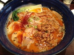 Tantamen ramen and Asahi Super Creamy Head