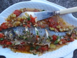 Celery, tomato and echalion sauce - a simple way of serving fish