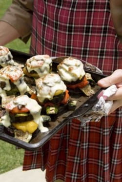 Roast vegetable stacks