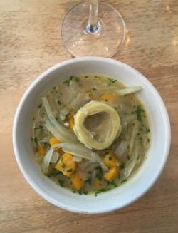 Artichoke barigoule and grüner veltliner