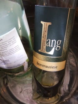 Tarte au citron with Helmut Lang Beerenauslese Chardonnay