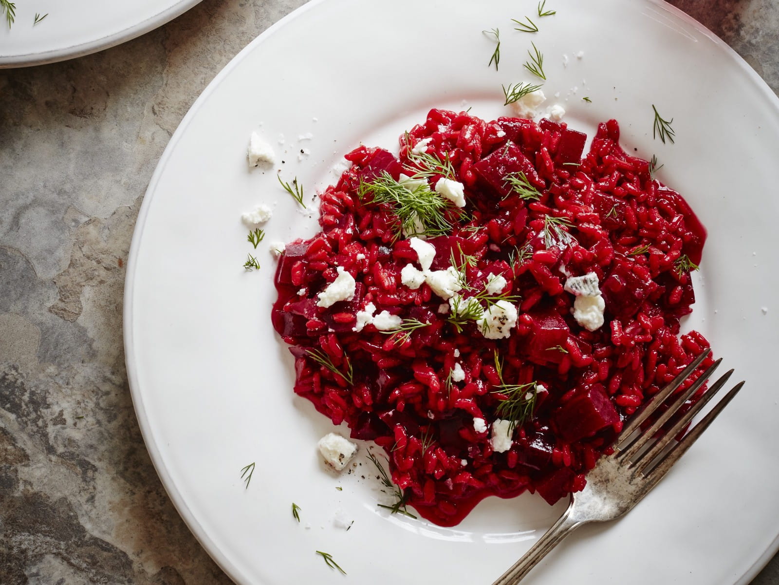 Beetroot and pinot noir risotto