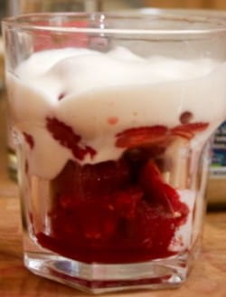 Summer berries and pink Champagne sabayon