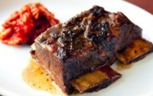 Foxlow's 10 hour beef shortrib and Pierre Gonon's Saint-Joseph