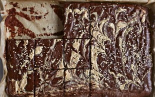 Chocolate Banana Tahini Brownie