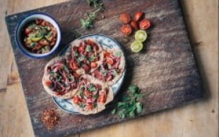Frying pan Turkish flatbreads