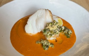 Monkfish with chorizo and godello