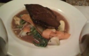 Joue de boeuf and a rich Roussillon red