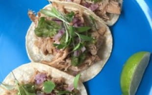 Tacos and tamarind agua fresca
