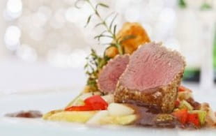 La Réserve de Léoville Barton with roast lamb and salsa verde
