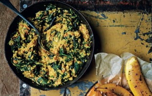 Spinach & agushi curry