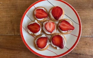 Strawberries and white zinfandel