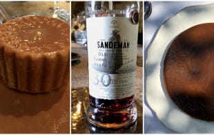 Caramel-flavoured desserts and tawny port