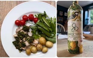 Bacchus and coriander salsa