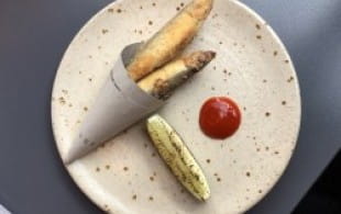  Spiced whitebait with sriracha and Chinon rosé