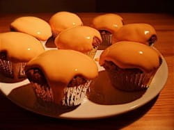 Pumpkin (or butternut squash) muffins for Hallowe'en