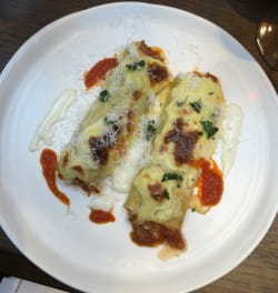 Cannelloni and Refosco