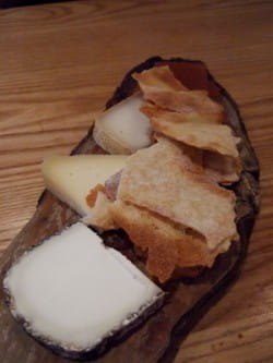 A stylishly presented alternative cheese board
