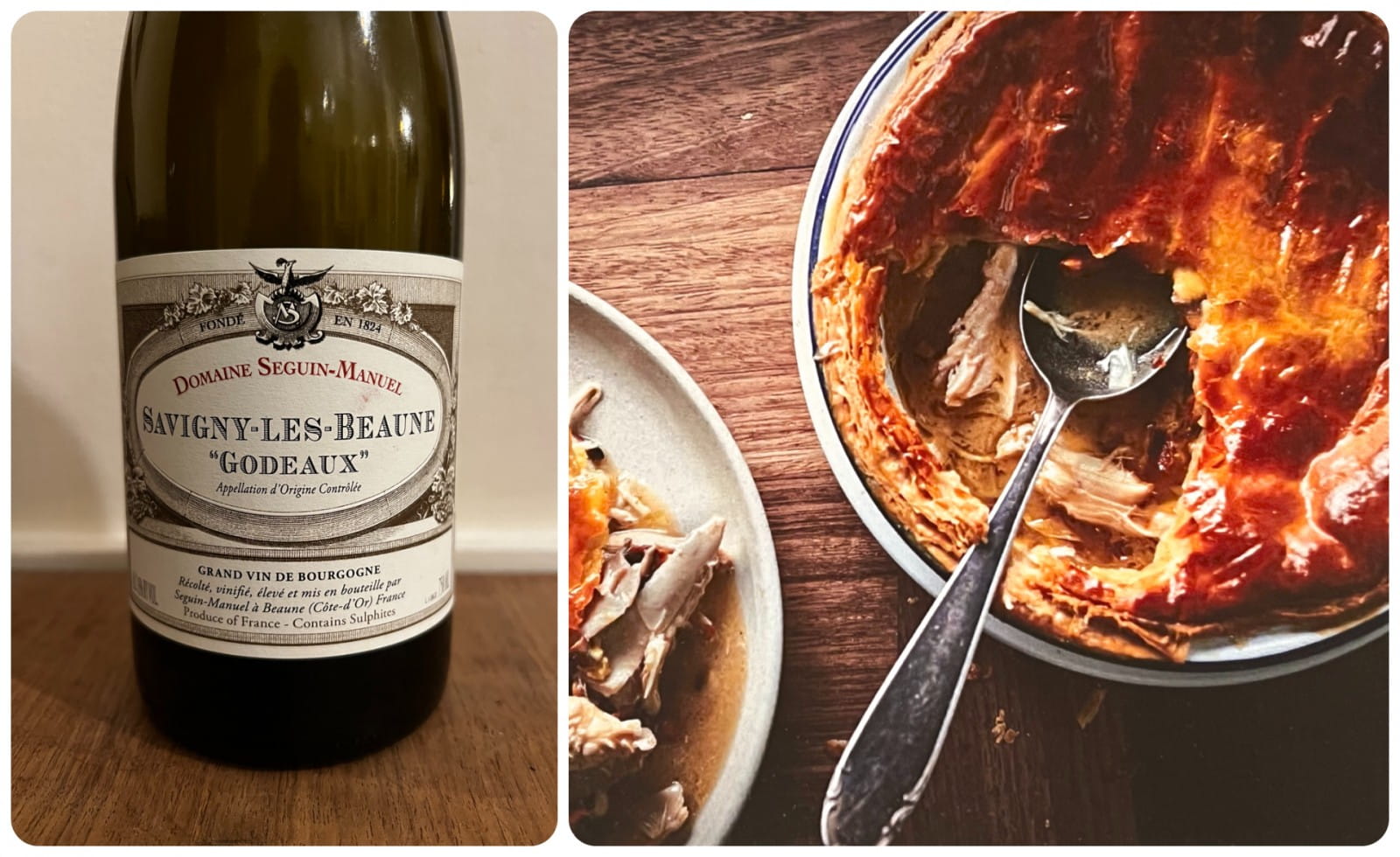  Savigny-Les-Beaune and Chicken and Cep Pie