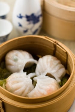 Dim sum and Champagne