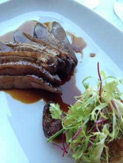 Duck with figs and Kooyong Ferrous Pinot Noir