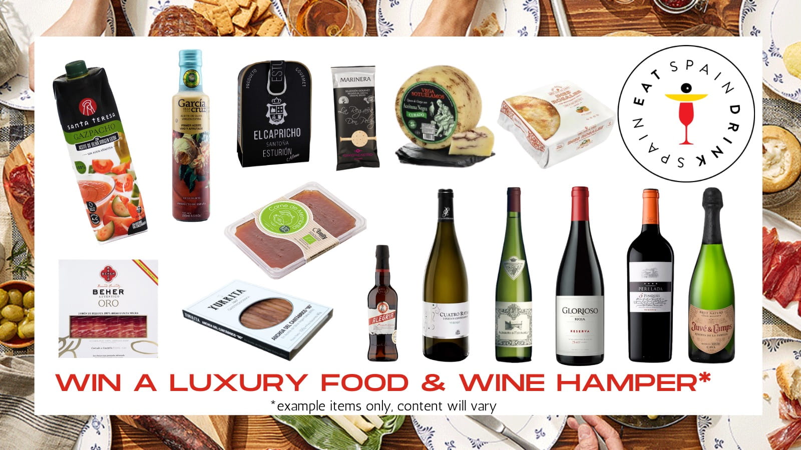 Win a luxury Spanish food and wine hamper