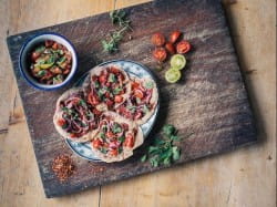 Frying pan Turkish flatbreads