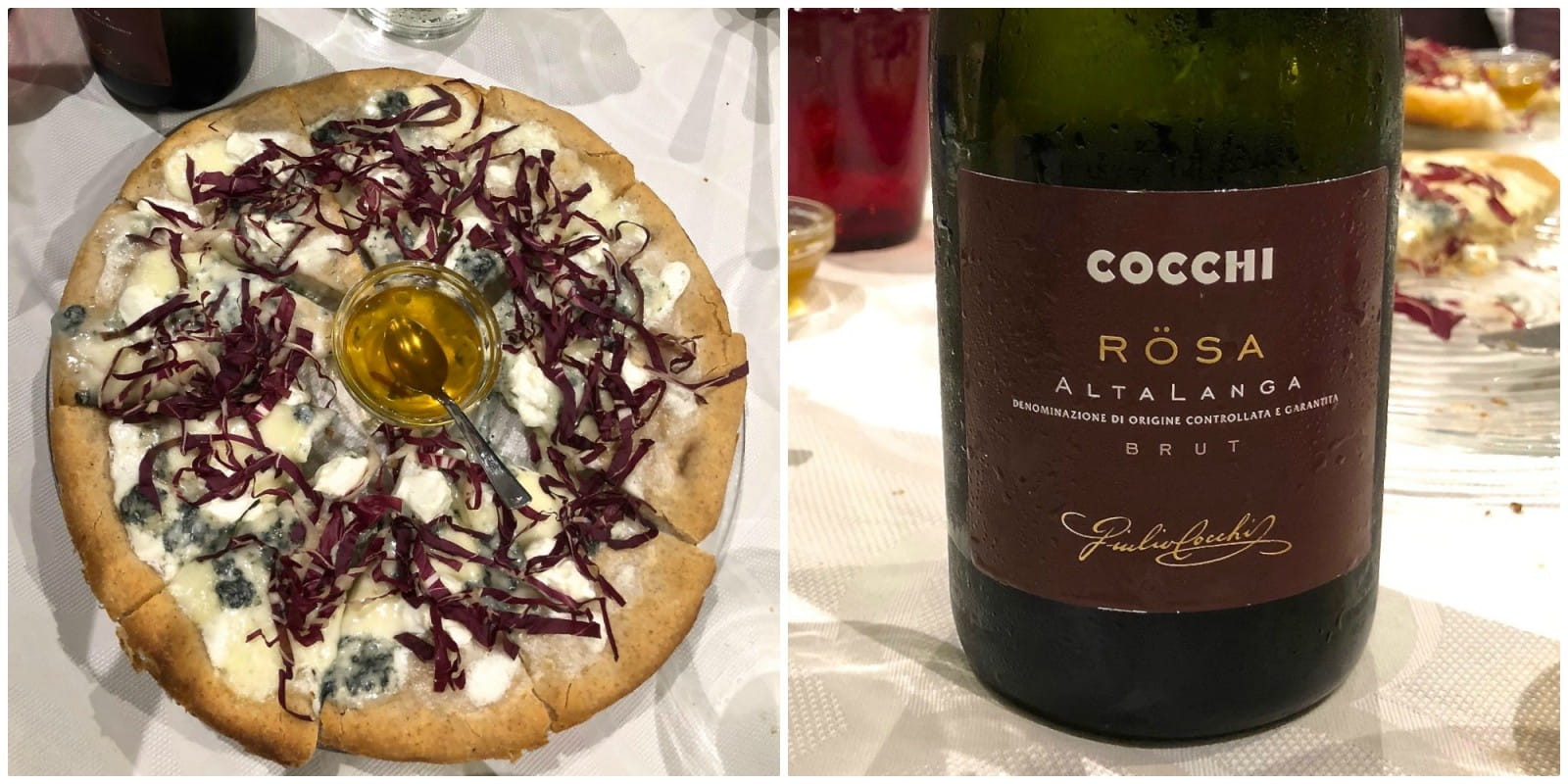 Alta Langa spumante and pizza