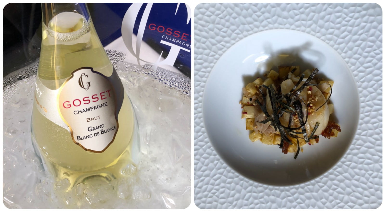  Baked celeriac and blanc de blancs champagne 