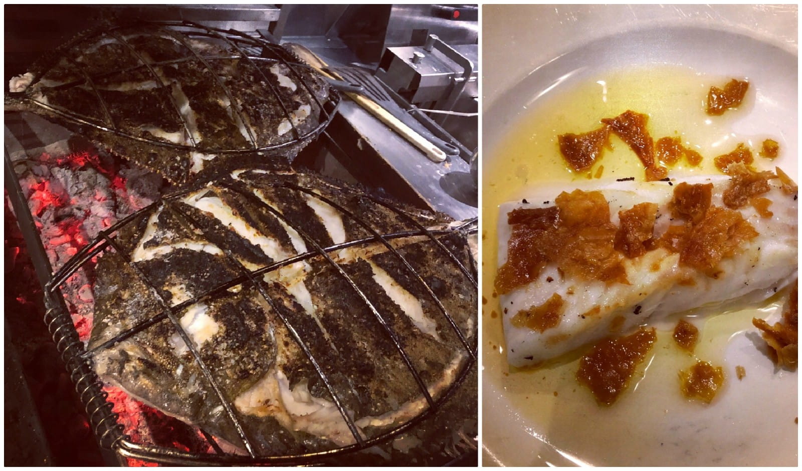 Turbot paired with white Chateauneuf-du-Pape