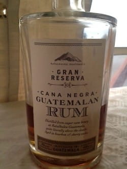 Dark chocolate and Guatemalan rum