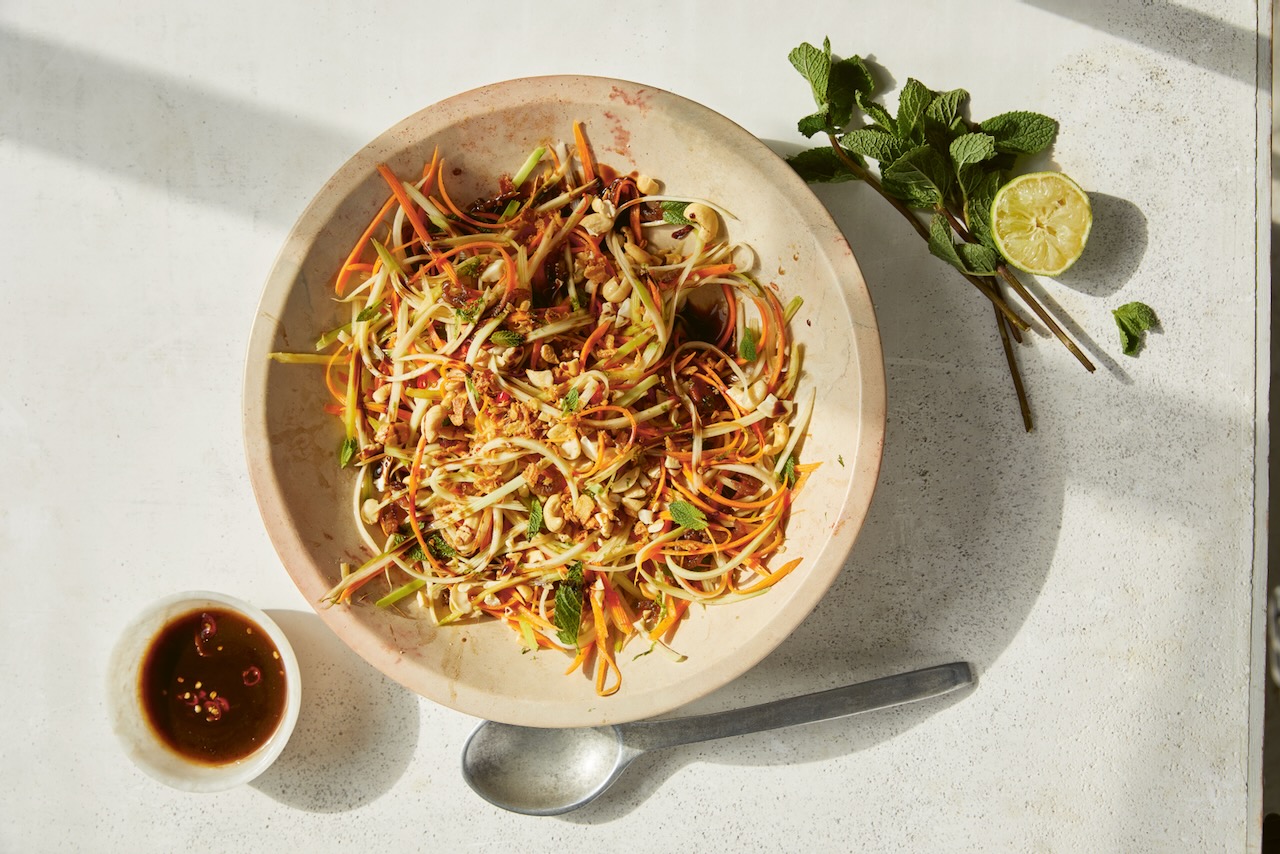 Hoi An green mango, tamarind, mint and cashew salad