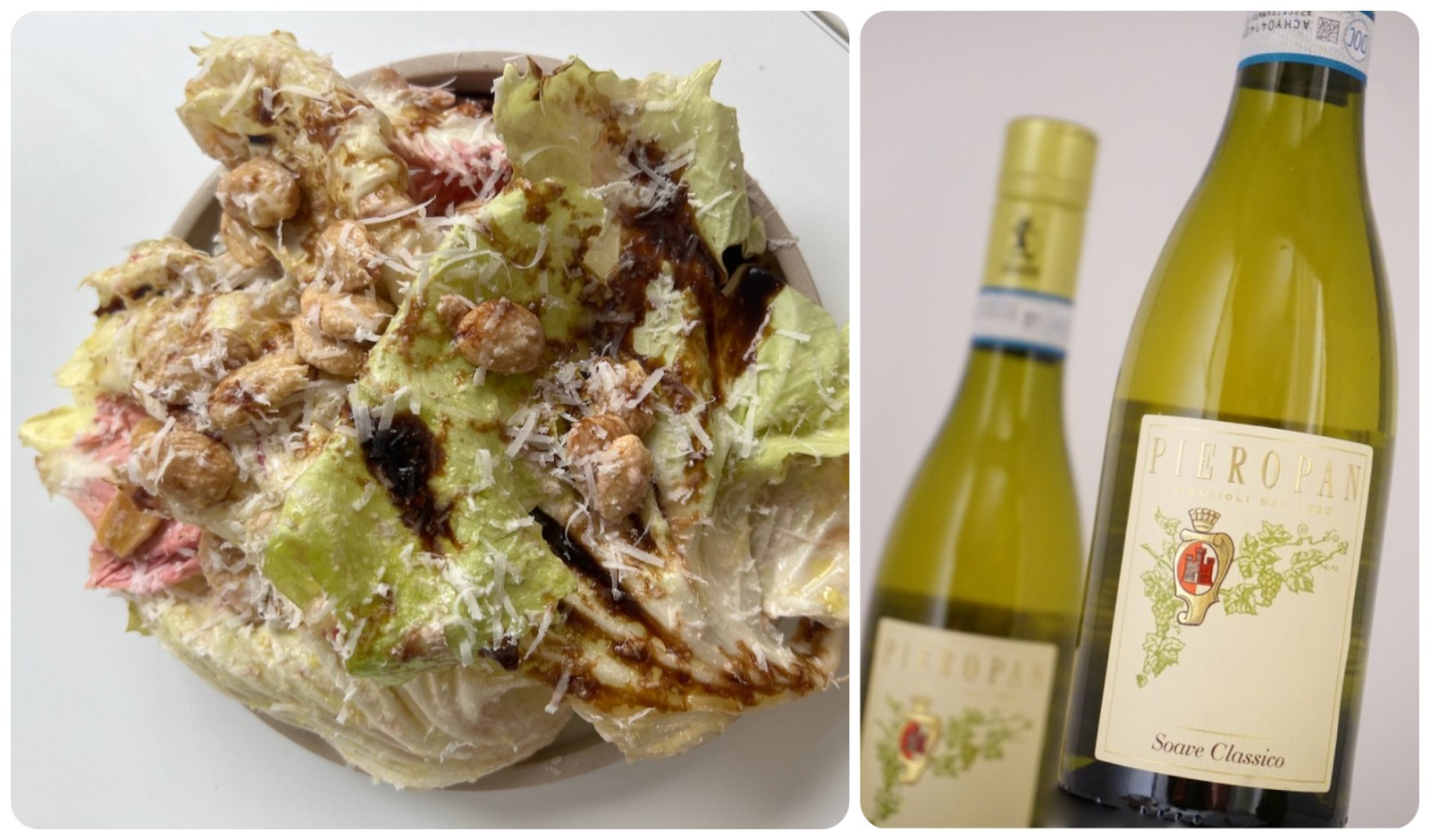 Radicchio, almond and pecorino salad with Soave