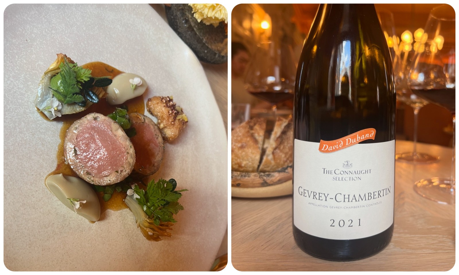 Lamb, artichoke and Gevrey-Chambertin