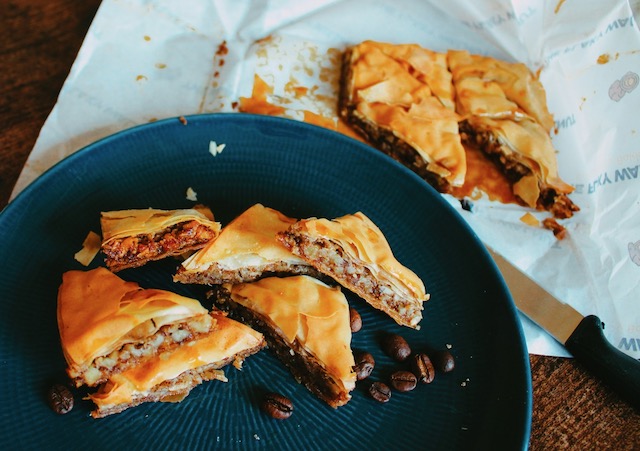 Baklava and Moroccan mint tea