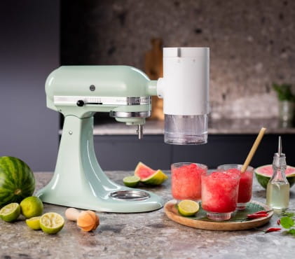 Win a Kitchenaid Artisan Stand Mixer with a Shave Ice attachment