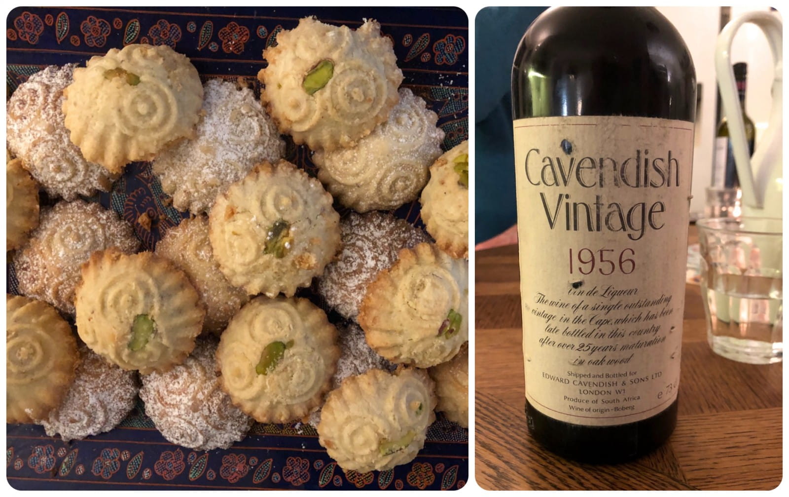  Pistachio and date cookies with Cavendish Vin de Liqueur