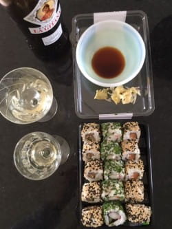 Manzanilla sherry and sushi