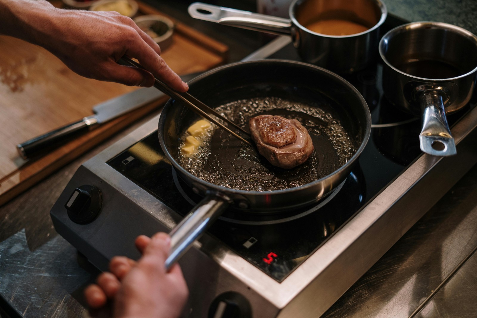 A match for pan-fried steak in a creamy mustard sauce
