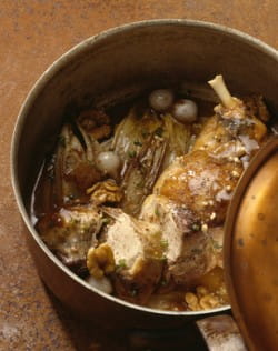 Pot roast pheasant with St-Chinian