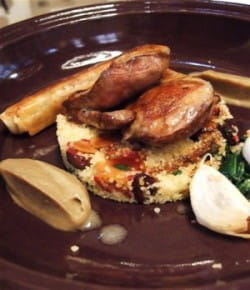 Pigeon 'tagine' with Jaboulet Ainé Hermitage La Chapelle 1994